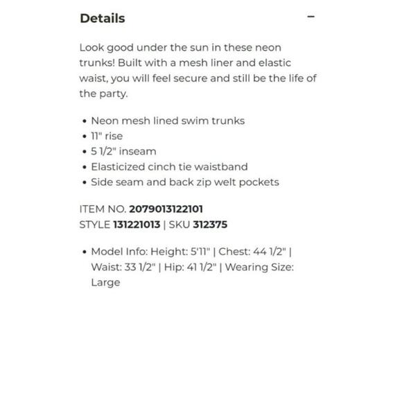 Chubbies mens swim trunks athletic shorts turquoice green blue size medium - Picture 8 of 8